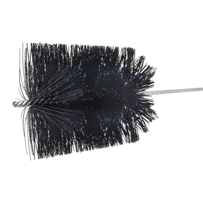 BRM 10A612 6-1/2" Dia. Cylinder Wash Brush, 6-12 Nylon Spiral Construction, 7" Brush Part, 18" OAL