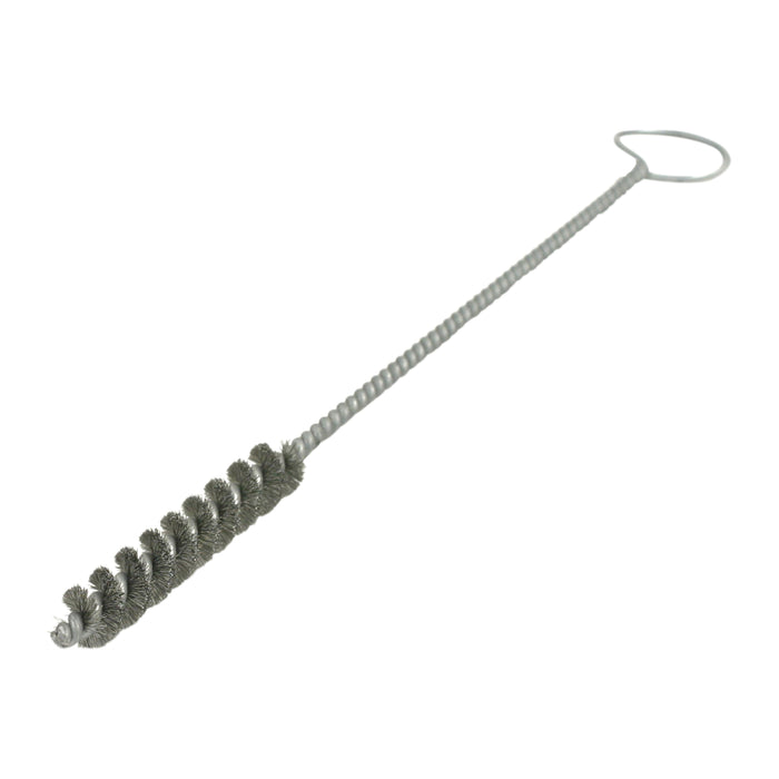 BRM Oil Gallery Brush, 1.125" Dia., .012 CS, 3" Brush Part, 14" Overall Length, With Ring Handle