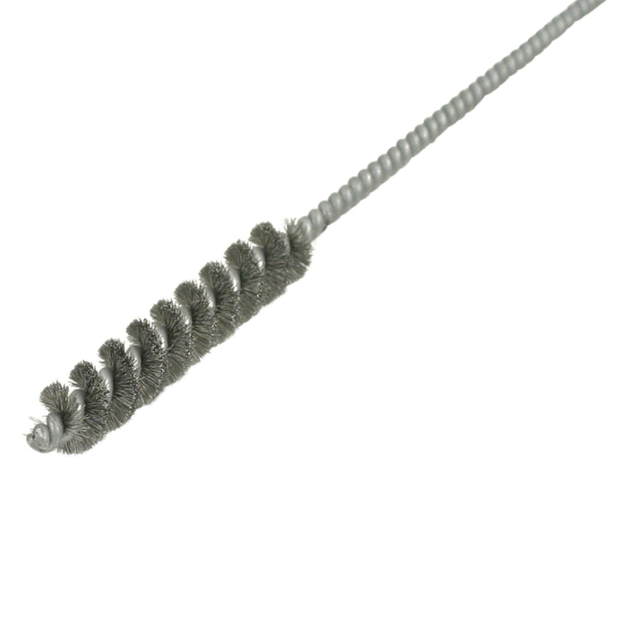 BRM Oil Gallery Brush, .438" Dia., .006 CS, 2.5" Brush Part, 12" Overall Length, With Ring Handle
