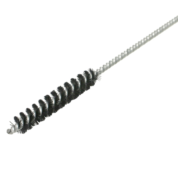 BRM Oil Gallery Brush, .500" Dia., .014 Nylon, 2.5" Brush Part, 12" Overall Length, With Ring Handle