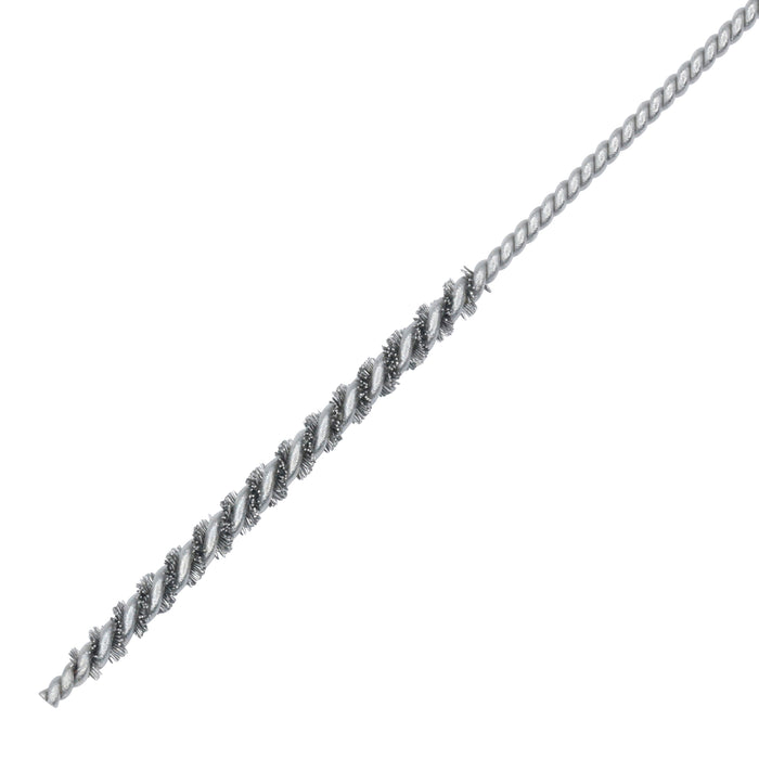 BRM 81A15MPK1 Mini Deburring Brush, 1.5mm Diameter, .002SS, .625" Brush Part, 3" Overall Length