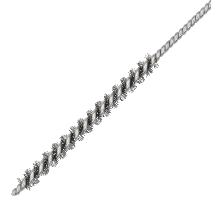 BRM 81A079PK1 Mini Deburring Brush, .079" Diameter, .003SS, .750" Brush Part, 3" Overall Length