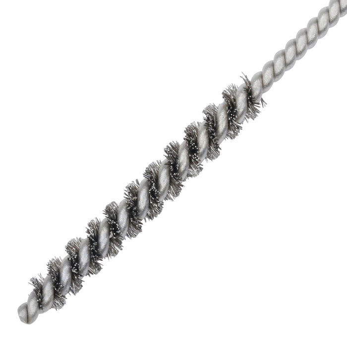 BRM 81A109PK1 Mini Deburring Brush, .109" Diameter, .003SS, .750" Brush Part, 3" Overall Length