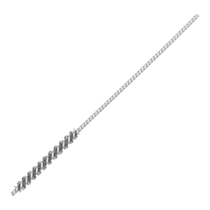 BRM 81A125PK1 Mini Deburring Brush, .125" Diameter, .003SS, 1" Brush Part, 3" Overall Length