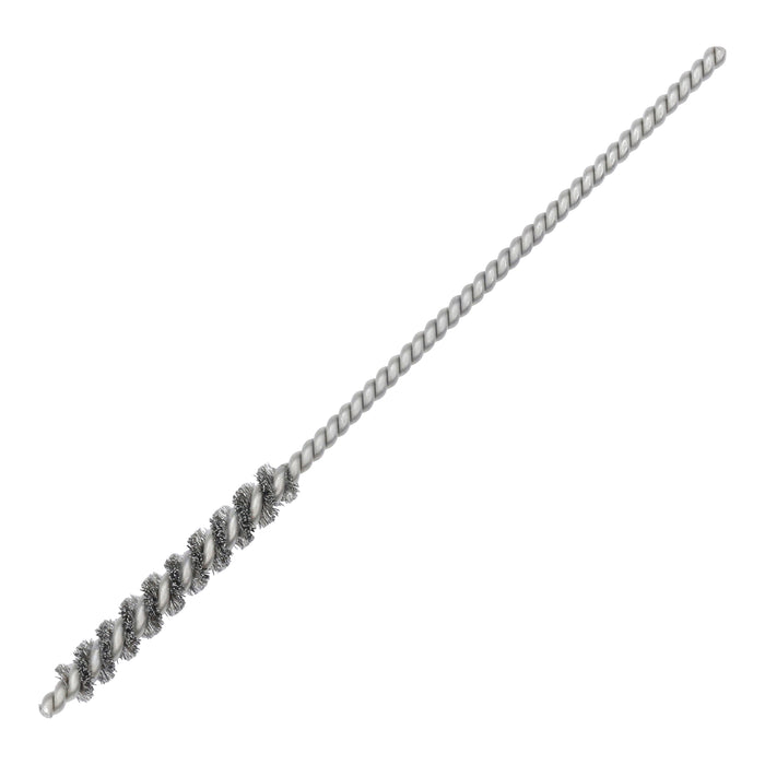 BRM 81A142 Mini Deburring Brush, .142" Diameter, .003SS, 1" Brush Part, 3" Overall Length