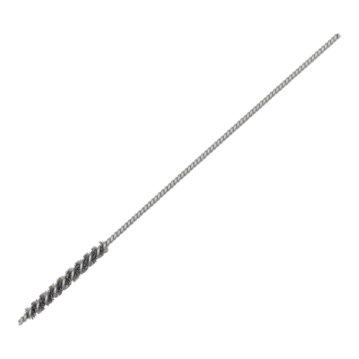 BRM 81A2M Mini Deburring Brush, 2mm Diameter, .003SS, .750" Brush Part, 3" Overall Length