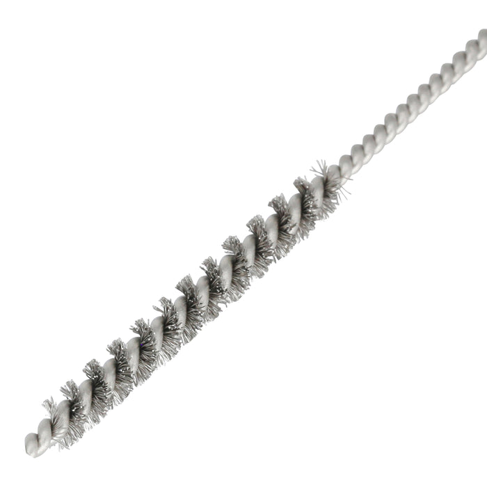 BRM 81A3M Mini Deburring Brush, 3mm Diameter, .003SS, 1" Brush Part, 3" Overall Length