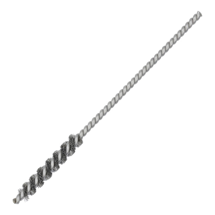 BRM 81A4M Mini Deburring Brush, 4mm Diameter, .003SS, 1" Brush Part, 3" Overall Length