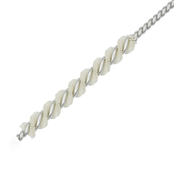 BRM 81AD125800 Abrasive Nylon Brush, For .125" Bore Dia., 800CD, 1" Brush Part, 3" OAL
