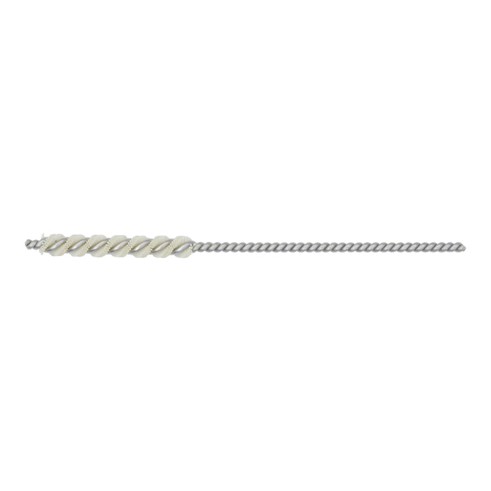 BRM 81AY35MSIL Abrasive Nylon Brush, For .138" (3.5mm) Bore Dia., 1000SIL, 1" Brush Part, 3" OAL