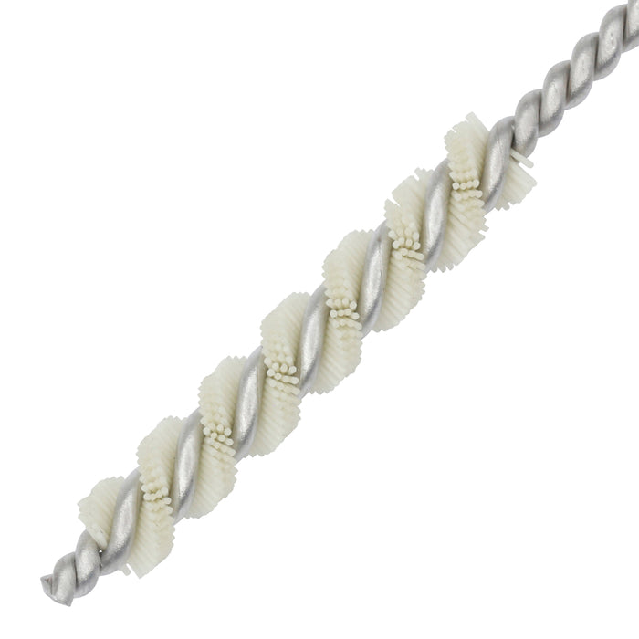 BRM 81AD172800 Abrasive Nylon Brush, For .172" Bore Dia., 800CD, 1" Brush Part, 3" OAL