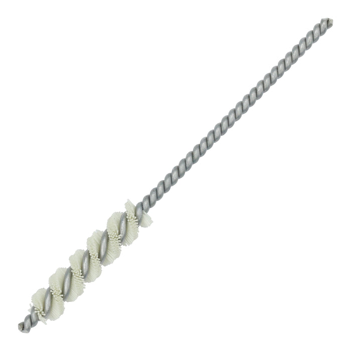 BRM 81AY5MSIL Abrasive Nylon Brush, For .197" (5mm) Bore Dia., 1000SIL, 1" Brush Part, 3" OAL