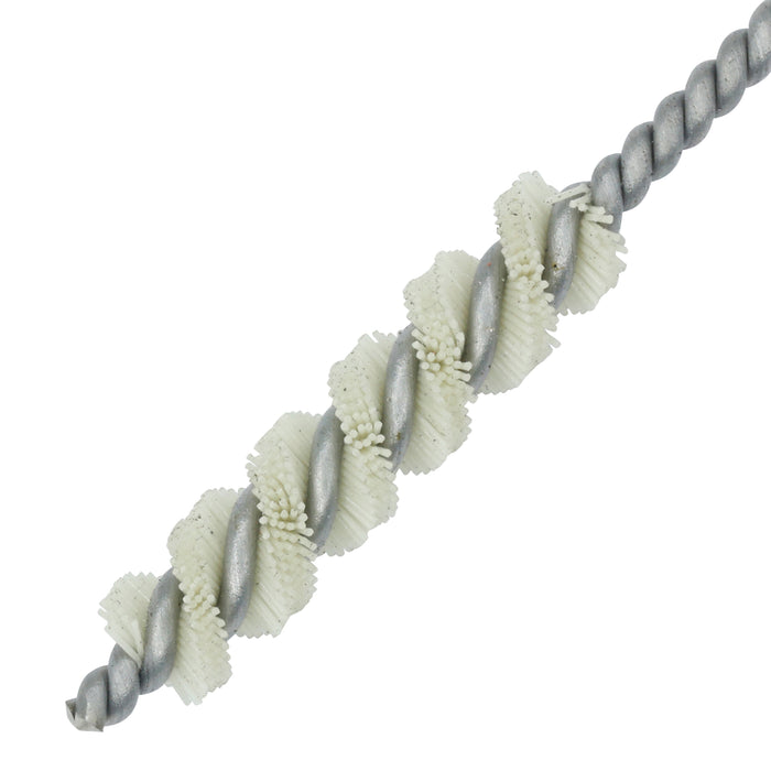 BRM 81AD5M800 Abrasive Nylon Brush, For .197" (5mm) Bore Dia., 800CD, 1" Brush Part, 3" OAL