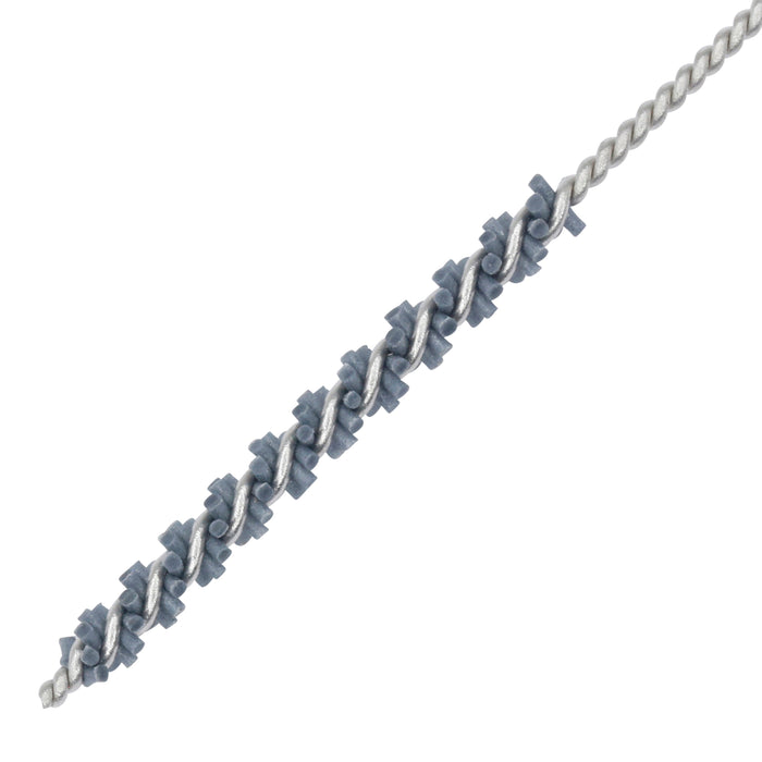 BRM 81AY2M500SC Abrasive Nylon Brush, For .079" (2mm) Bore Dia., 500SC, .750" Brush Part, 3" OAL