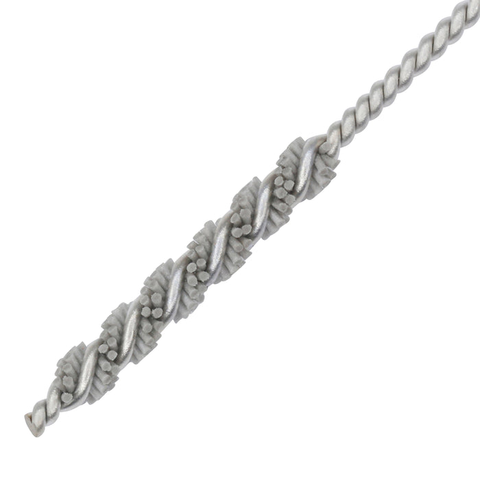BRM 81AY109500AO Abrasive Nylon Brush, For .109" Bore Dia., 500AO, .750" Brush Part, 3" OAL
