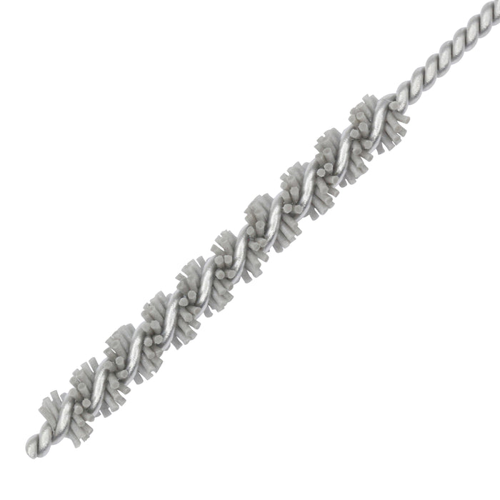 BRM 81AY125500AO Abrasive Nylon Brush, For .125" Bore Dia., 500AO, 1" Brush Part, 3" OAL