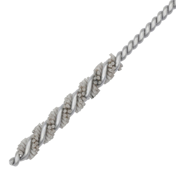 BRM 81AY142320AO Abrasive Nylon Brush, For .142" Bore Dia., 320AO, 1" Brush Part, 3" OAL