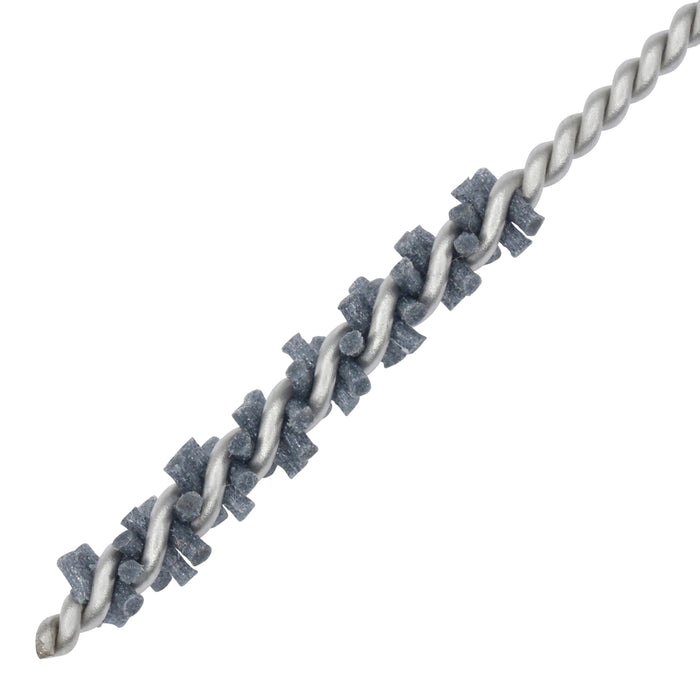 BRM 81AY35M180SC Abrasive Nylon Brush, For .138" (3.5mm) Bore Dia., 180SC, 1" Brush Part, 3" OAL
