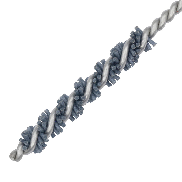 BRM 81AY4M320SC Abrasive Nylon Brush, For .157" (4mm) Bore Dia., 320SC, 1" Brush Part, 3" OAL
