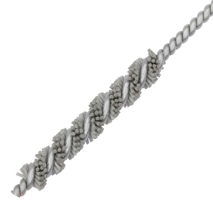 BRM 81AY142500AO Abrasive Nylon Brush, For .142" Bore Dia., 500AO, 1" Brush Part, 3" OAL