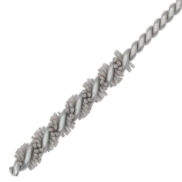 BRM 81AY156320AO Abrasive Nylon Brush, For .156" Bore Dia., 320AO, 1" Brush Part, 3" OAL