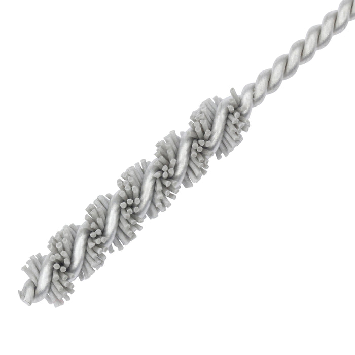 BRM 81AY189500AO Abrasive Nylon Brush, For .189" Bore Dia., 500AO, 1" Brush Part, 3" OAL