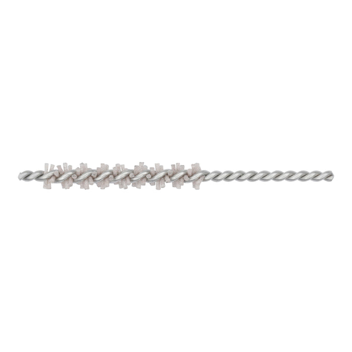 BRM 81AY55M120AO Abrasive Nylon Brush, For .217" (5.5mm) Bore Dia., 120AO, 1" Brush Part, 3" OAL