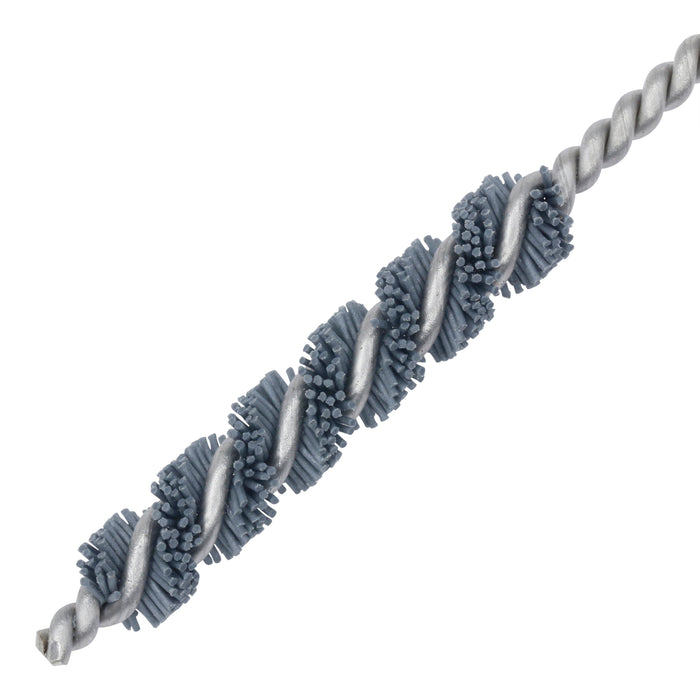 BRM 81AY250500SC Abrasive Nylon Brush, For .250" Bore Dia., 500SC, 1.5" Brush Part, 3" OAL