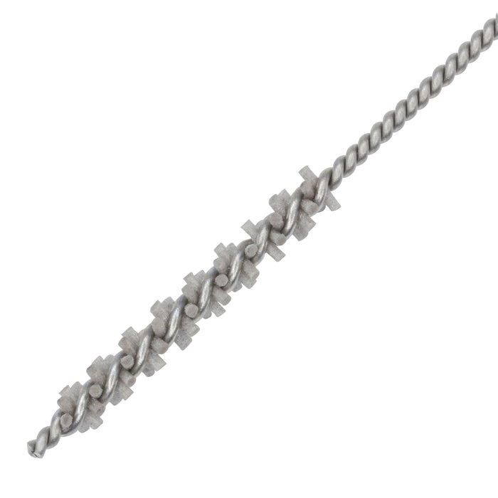 BRM 81AY25M320AO Abrasive Nylon Brush, For .098" (2.5mm) Bore Dia., 320AO, .750" Brush Part, 3" OAL