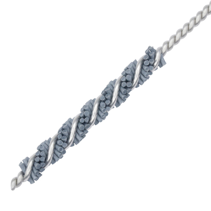 BRM 81AY25M500SC Abrasive Nylon Brush, For .098" (2.5mm) Bore Dia., 500SC, .750" Brush Part, 3" OAL