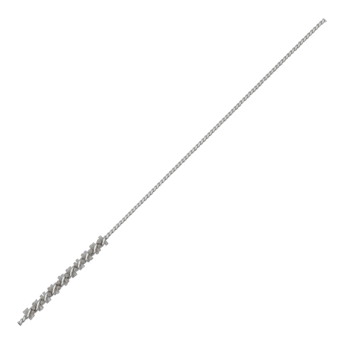 BRM 81AY2M320AO Abrasive Nylon Brush, For .079" (2mm) Bore Dia., 320AO, .750" Brush Part, 3" OAL