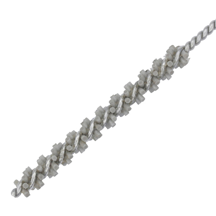 BRM 81AY063500AO Abrasive Nylon Brush, For .063" Bore Dia., 500AO, .750" Brush Part, 3" OAL