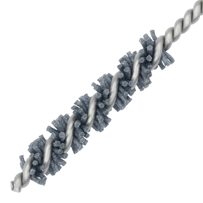 BRM 81AY312120SC Abrasive Nylon Brush, For .312" Bore Dia., 120SC, 1.5" Brush Part, 3" OAL