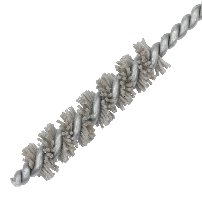 BRM 81AY375320AO Abrasive Nylon Brush, For .375" Bore Dia., 320AO, 1.5" Brush Part, 3" OAL