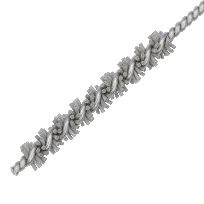BRM 81AY35M500AO Abrasive Nylon Brush, For .138" (3.5mm) Bore Dia., 500AO, 1" Brush Part, 3" OAL