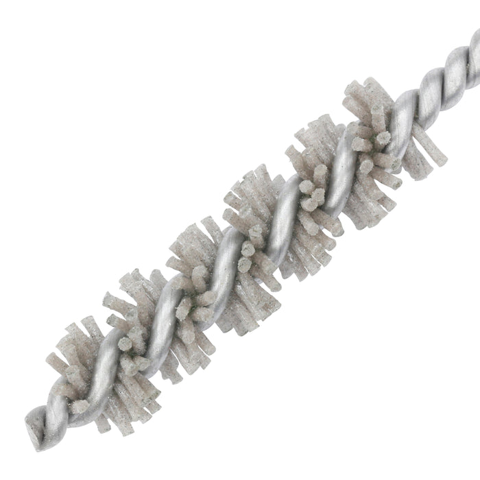 BRM 81AY375180AO Abrasive Nylon Brush, For .375" Bore Dia., 180AO, 1.5" Brush Part, 3" OAL
