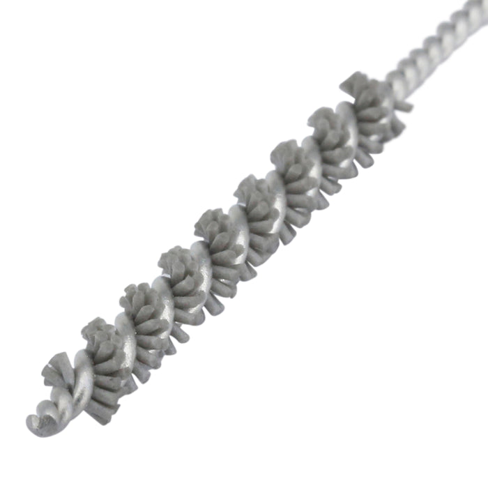 BRM 81AY3M500AO Abrasive Nylon Brush, For .118" (3mm) Bore Dia., 500AO, 1" Brush Part, 3" OAL