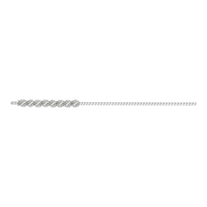 BRM 81AY3M500AO Abrasive Nylon Brush, For .118" (3mm) Bore Dia., 500AO, 1" Brush Part, 3" OAL