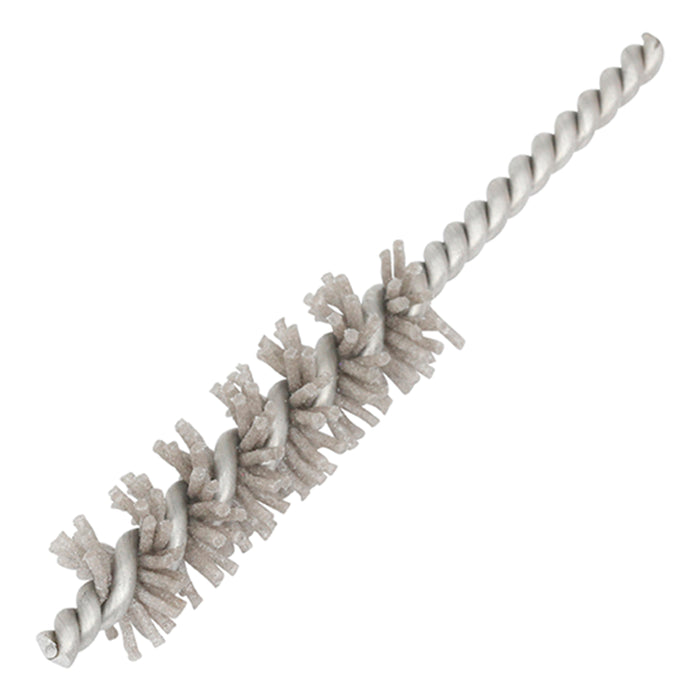 BRM 81AY437180AO Abrasive Nylon Brush, For .437" Bore Dia., 180AO, 1.5" Brush Part, 3" OAL