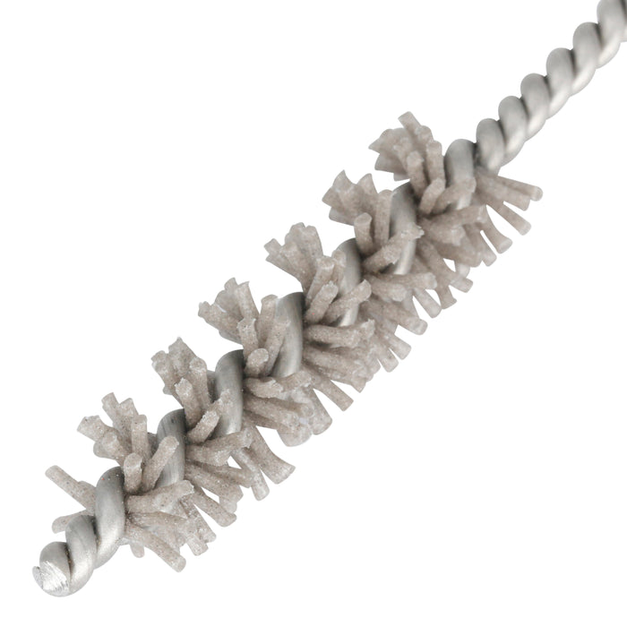 BRM 81AY437180AO Abrasive Nylon Brush, For .437" Bore Dia., 180AO, 1.5" Brush Part, 3" OAL