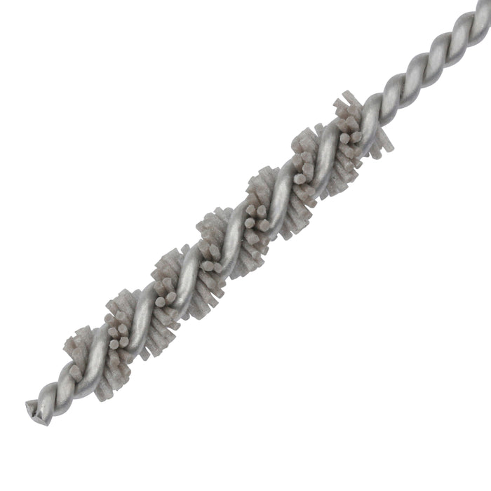 BRM 81AY45M320AO Abrasive Nylon Brush, For .177" (4.5mm) Bore Dia., 320AO, 1" Brush Part, 3" OAL