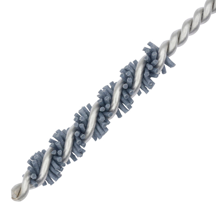 BRM 81AY45M320SC Abrasive Nylon Brush, For .177" (4.5mm) Bore Dia., 320SC, 1" Brush Part, 3" OAL