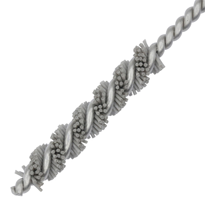 BRM 81AY45M500AO Abrasive Nylon Brush, For .177" (4.5mm) Bore Dia., 500AO, 1" Brush Part, 3" OAL