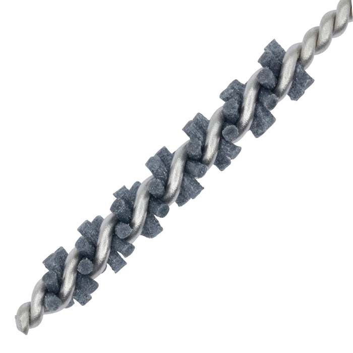 BRM 81AY4M180SC Abrasive Nylon Brush, For .157" (4mm) Bore Dia., 180SC, 1" Brush Part, 3" OAL