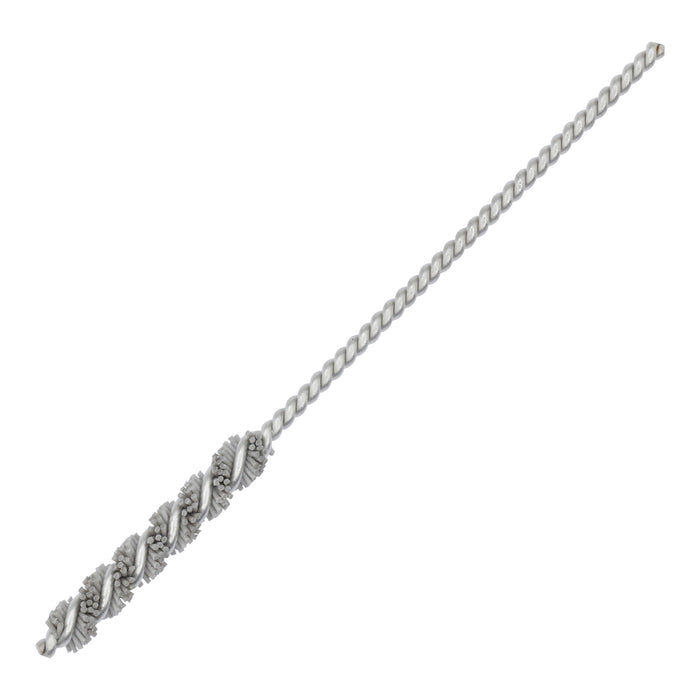 BRM 81AY4M500AO Abrasive Nylon Brush, For .157" (4mm) Bore Dia., 500AO, 1" Brush Part, 3" OAL