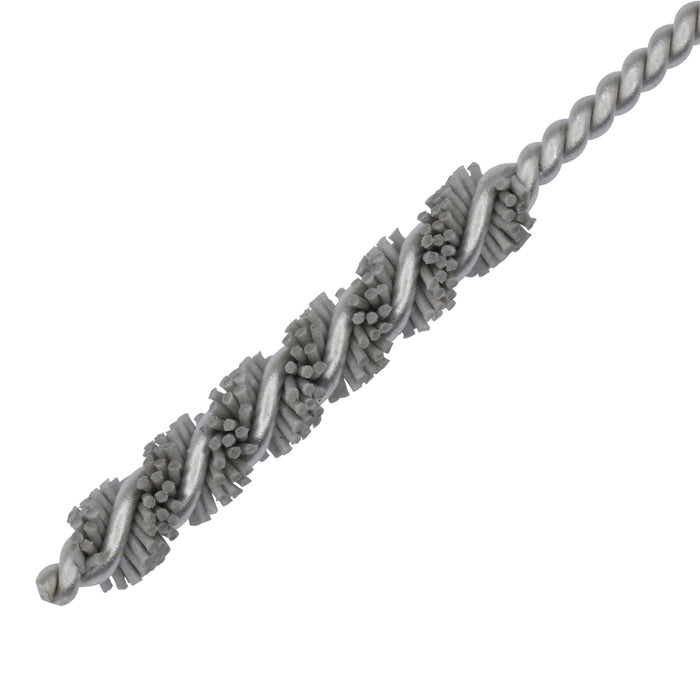 BRM 81AY4M500AO Abrasive Nylon Brush, For .157" (4mm) Bore Dia., 500AO, 1" Brush Part, 3" OAL