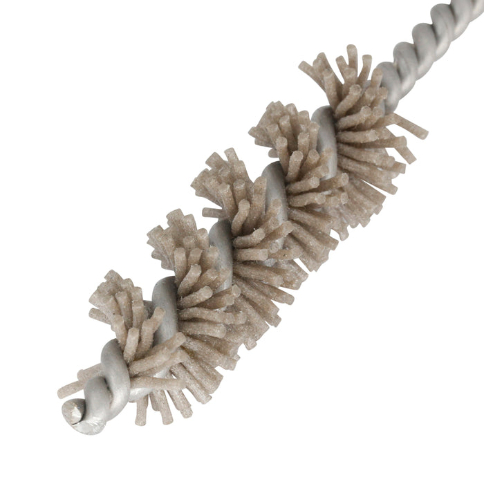BRM 81AY500180AO Abrasive Nylon Brush, For .500" Bore Dia., 180AO, 1.5" Brush Part, 3" OAL