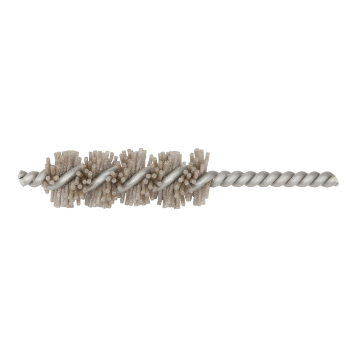 BRM 81AY500180AO Abrasive Nylon Brush, For .500" Bore Dia., 180AO, 1.5" Brush Part, 3" OAL