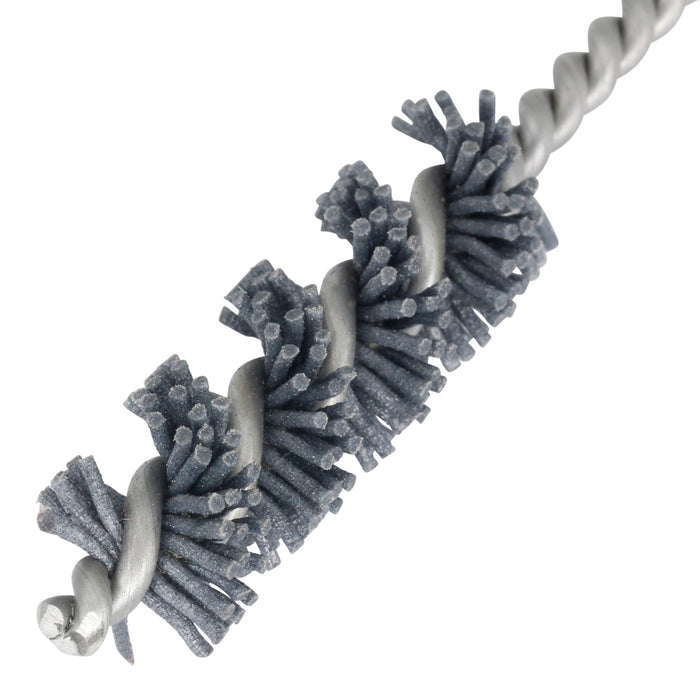 BRM 81AY500180SC Abrasive Nylon Brush, For .500" Bore Dia., 180SC, 1.5" Brush Part, 3" OAL