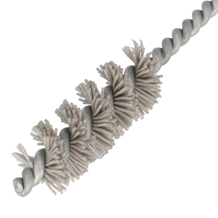 BRM 81AY500320AO Abrasive Nylon Brush, For .500" Bore Dia., 320AO, 1.5" Brush Part, 3" OAL
